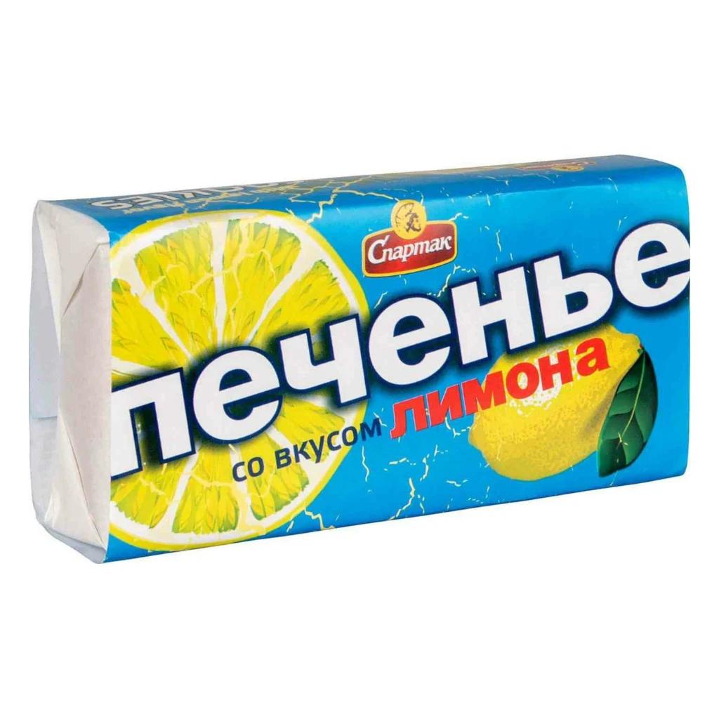 Печенье со вкусом лимона в пачк. (Спартак), 37 шт по 90 г — фото 1