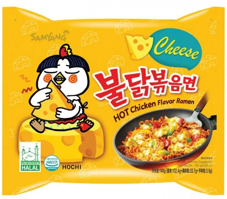 Лапша Samyang 140г Hot Chickeflavor Ramen Cheese острая со вкусом курицы и сыра (40) — фото 1