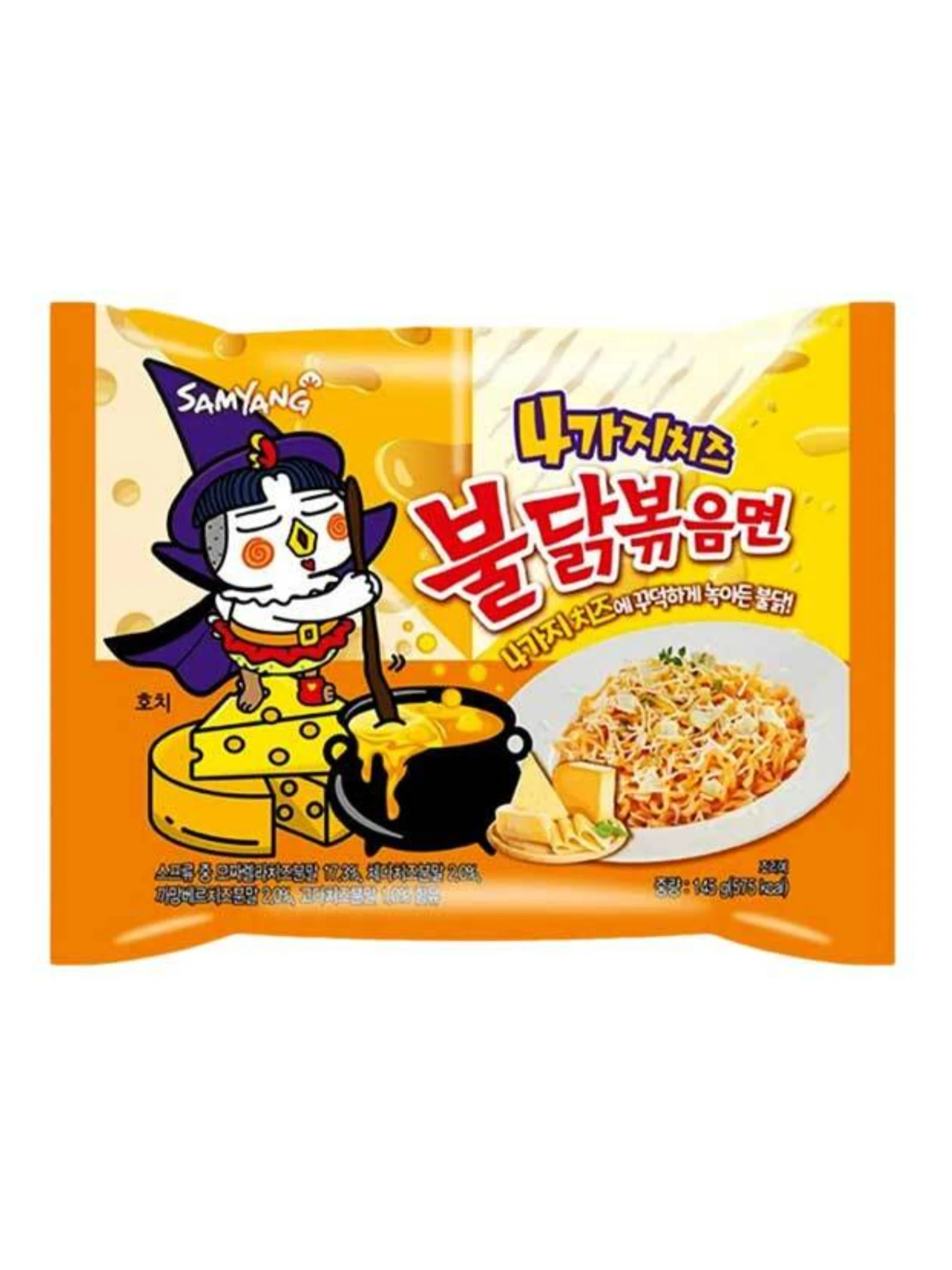 Лапша Samyang 145г Hot Chicken Ramen острая со вкусом курицы и сыра 4 Сыра  (40) — фото 1