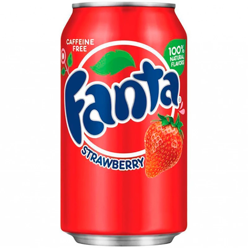 Fanta Strawberry (Фанта Клубника) 355мл — фото 1