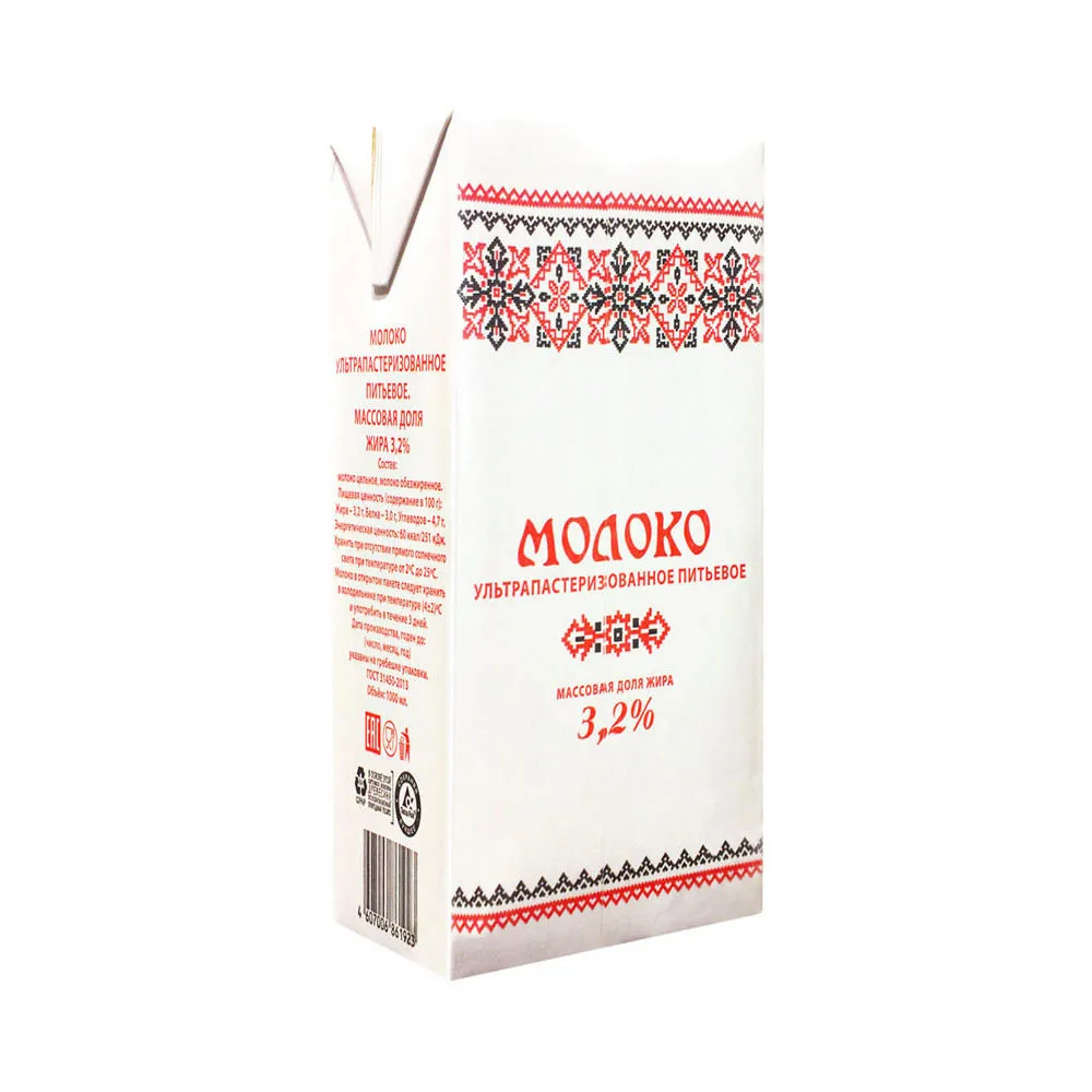 Молоко "Коломенское - Липецк" 3,2% 1л