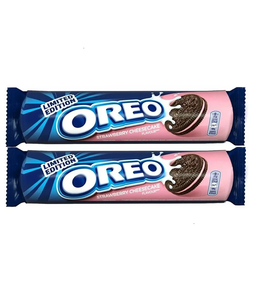 Oreo Strawberry Cream (Орео Клубничный крем) 154г (16) — фото 1