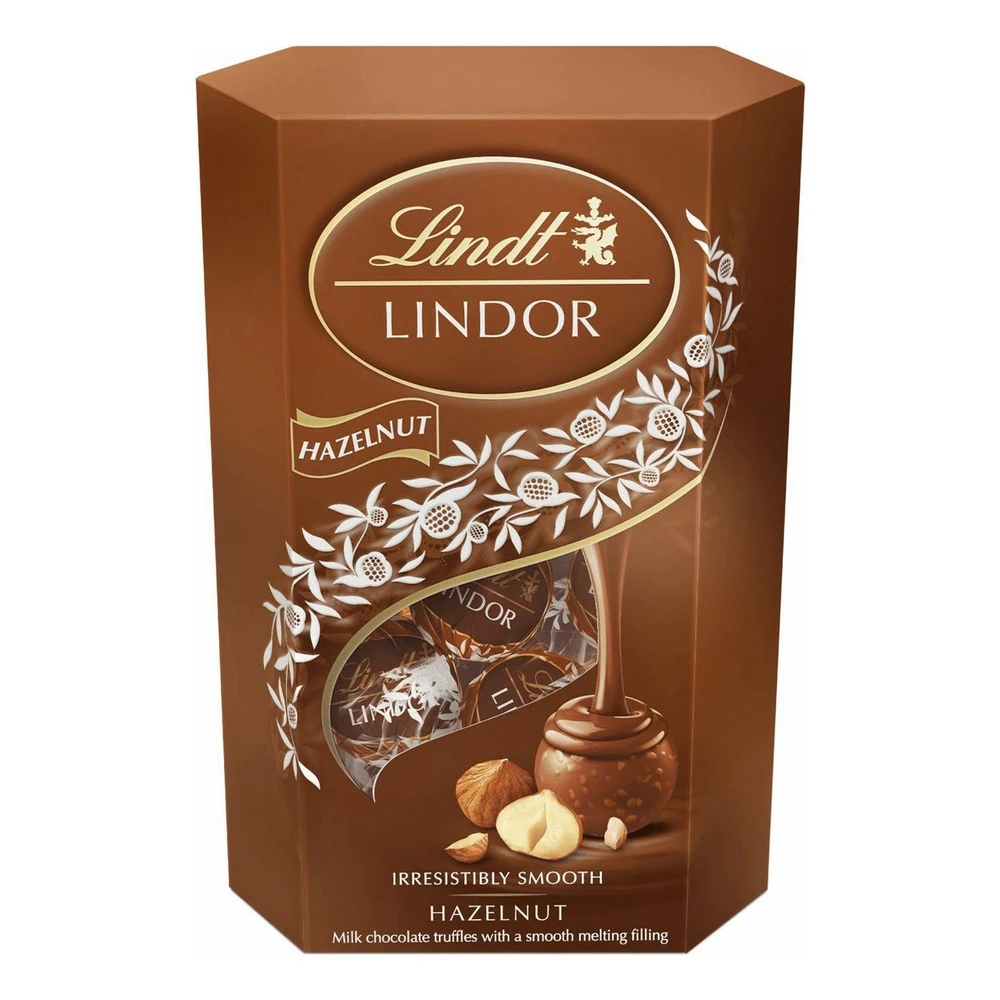 Lindt Lindor Hazelnut (Шок.конфеты Линдт с фундучной начинкой) 200г — фото 1