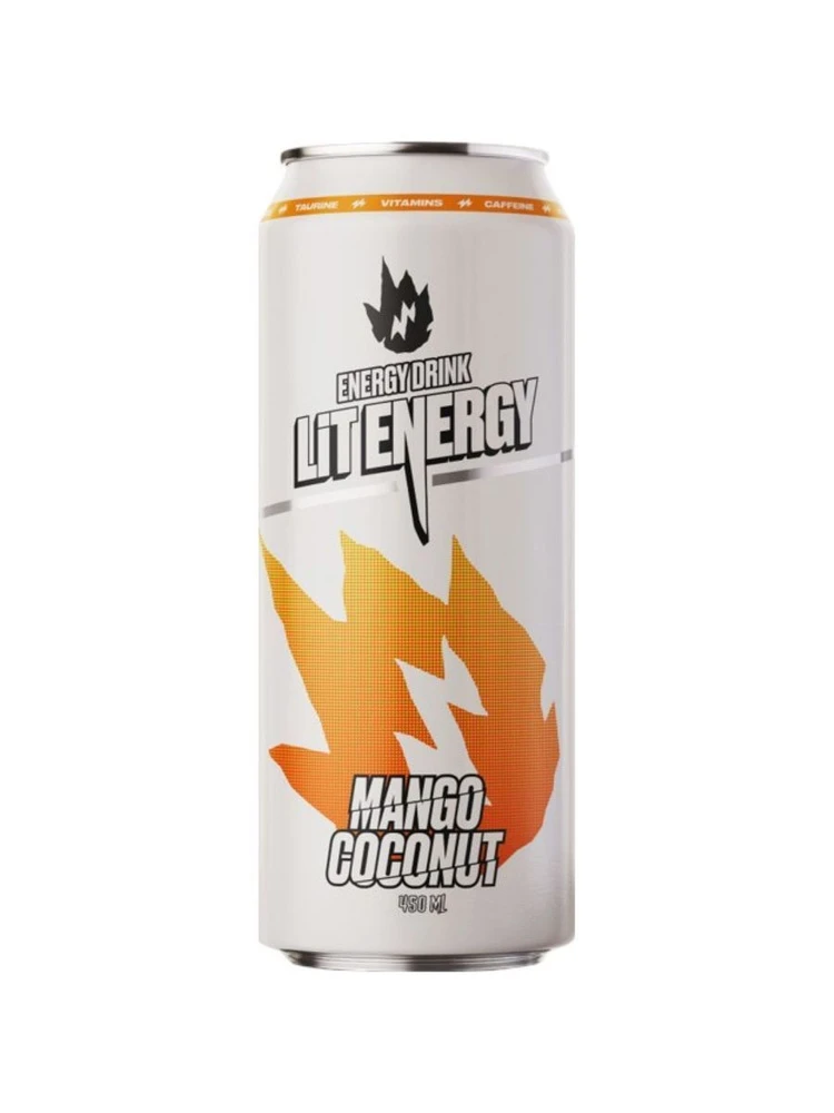 Энерг. напиток LiT ENERGY Mango Coconut (Манго Кокос) 450мл (12) — фото 1