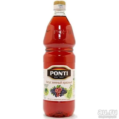 Уксус Винный "Ponti" Красный 1л