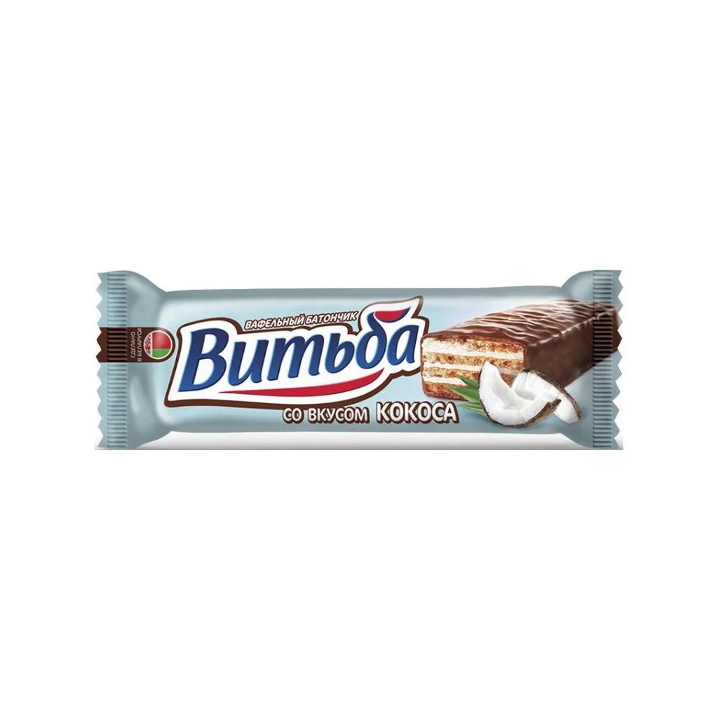 Вафли батончик Витьба со вкусом кокоса, 20 шт по 35 г — фото 1