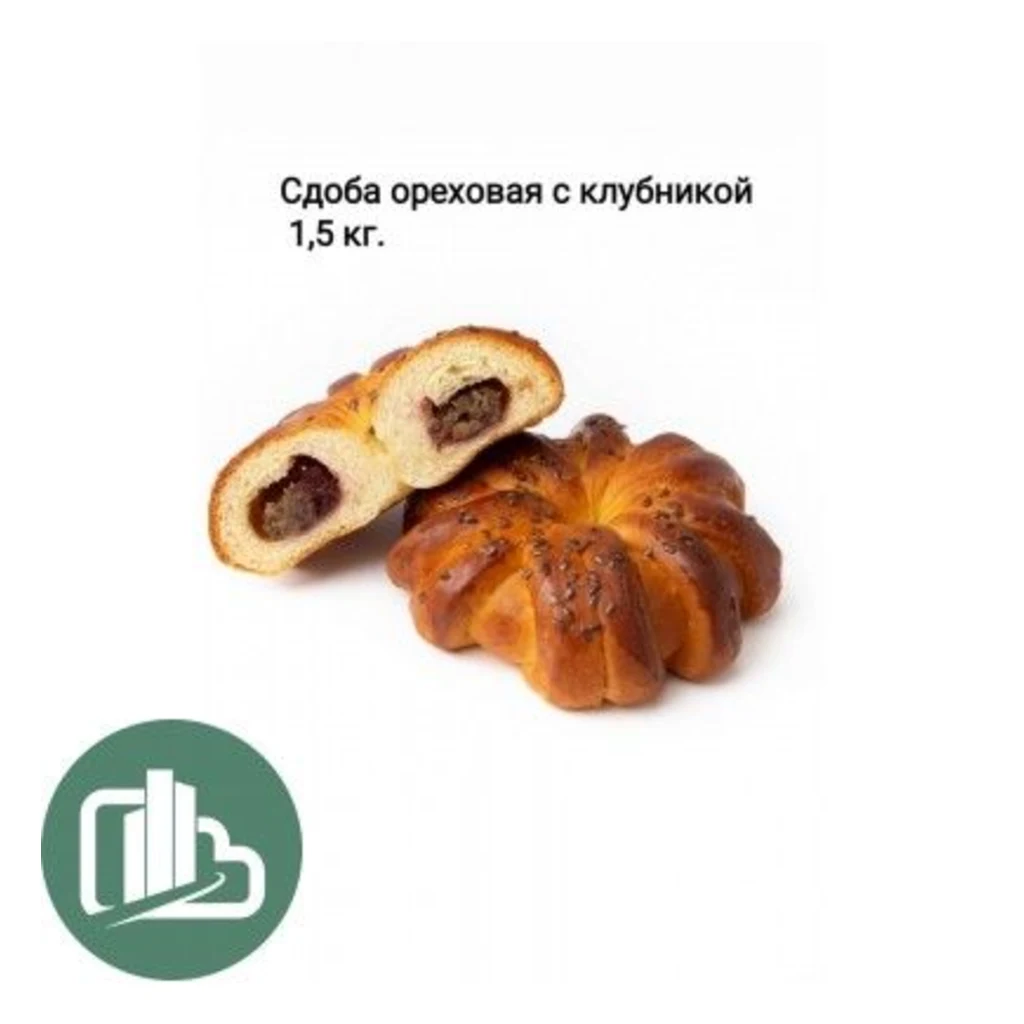 Сдоба ореховая с клубникой 1,5кг (Шекерьянц) — фото 1