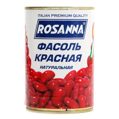 Фасоль Консервированная Красная "Розанна" Ж/б — фото 1