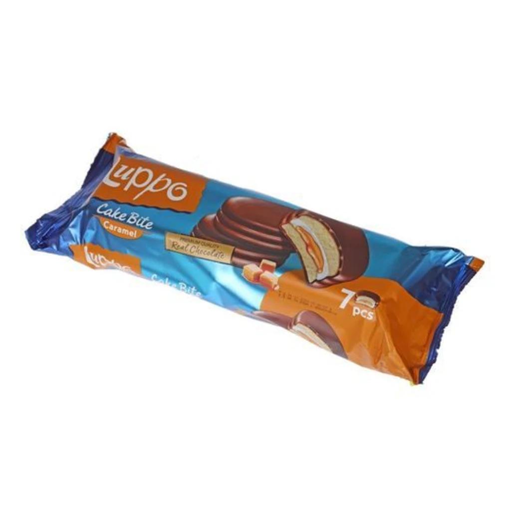 Сендвич-Кекс Luppo Caramel с маршмеллоу Карамельной начинкой (Турция), 12 шт по 182 г — фото 1