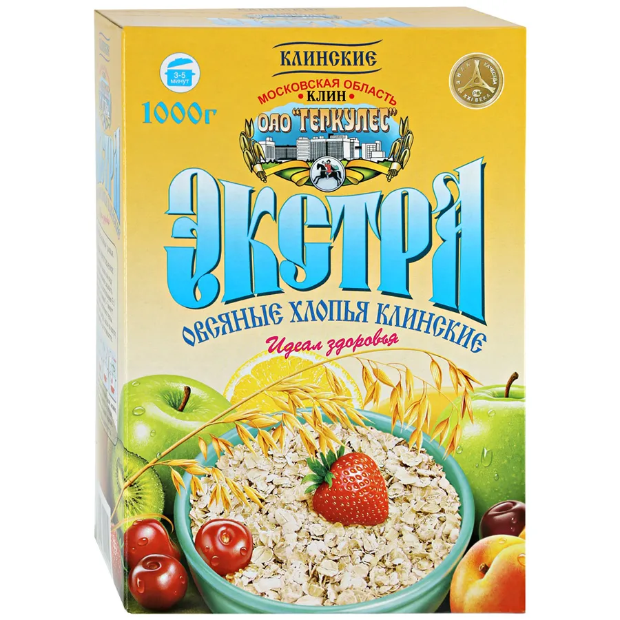 Хлопья Овсяные "Экстра" Геркулес Клин