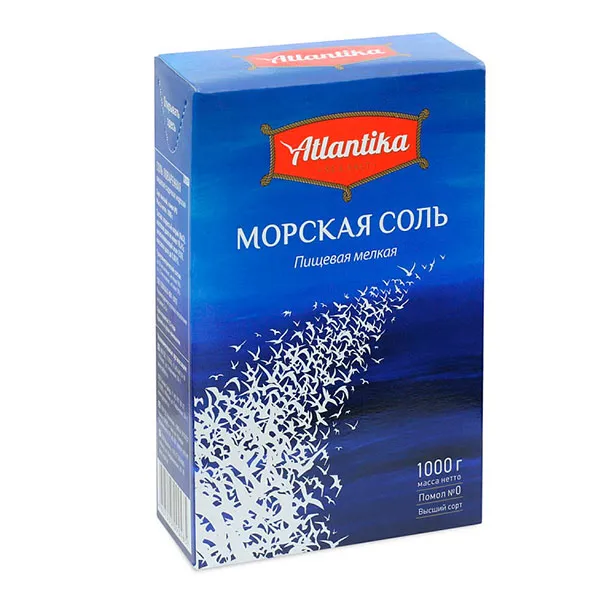 Соль Морская Мелкая "Атлантика" — фото 1
