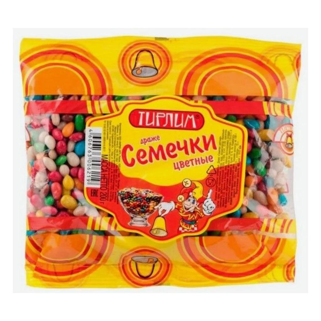 Фасованный Драже зерновое семечки цветные (Воронеж), 10 шт по 200 г — фото 1