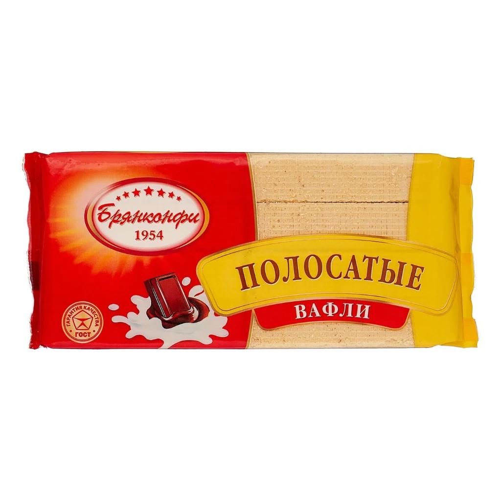 Фасованный Брянконфи Вафли Полосатые, 17 шт по 190 г — фото 1