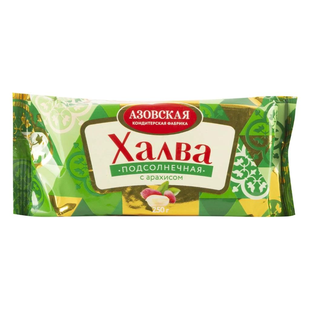 Халва Азов подсолнечная с арахисом, 18 шт по 250 г — фото 1