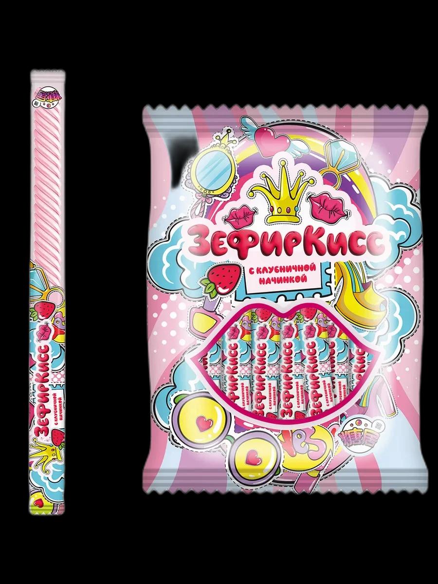 Воздушный зефир с начинкой Зефиркисс MIX, 30 шт по 18 г — фото 1