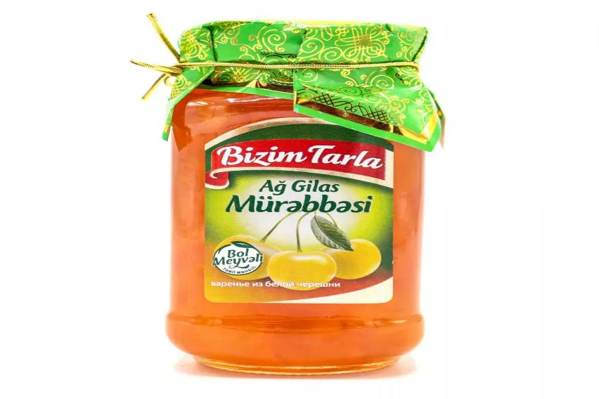 Азербайджанское Варенье из Белой Черешни "Bizim Tarla"