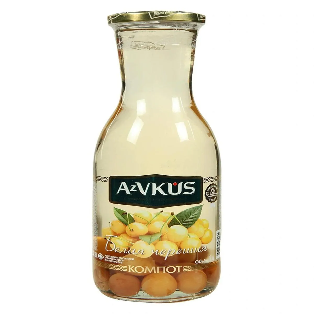 Компот Азербайджанский «Azvkus» Белая Черешня 1л — фото 1