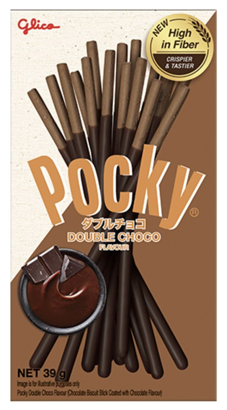 Pocky Double Choco (Покки Двойной Шоколад) 47г — фото 1