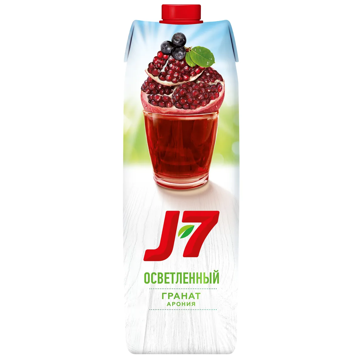 Сок J7 / "Джей Севен" Гранат-черноплодная Рябина 0.97 Л — фото 1