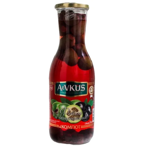Компот Азербайджанский Azvkus Фейхоа и Боярышник 1л — фото 1