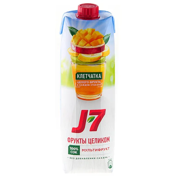 Сок J7 / "Джей Севен" Фрукты Целиком Мультифрукт 0.97 Л — фото 1