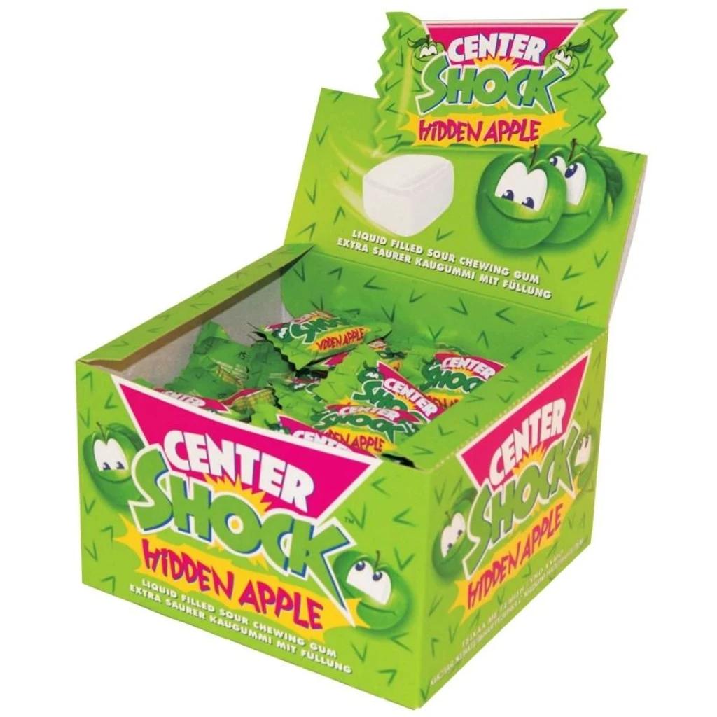 Chupa chups Center Shock Apple (Жевательная резинка Шок Яблоко), 100 шт по 4 г — фото 1