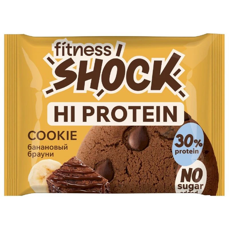 Брауни FitnesSHOCK "Брауни Банановый" 50г (12)*6