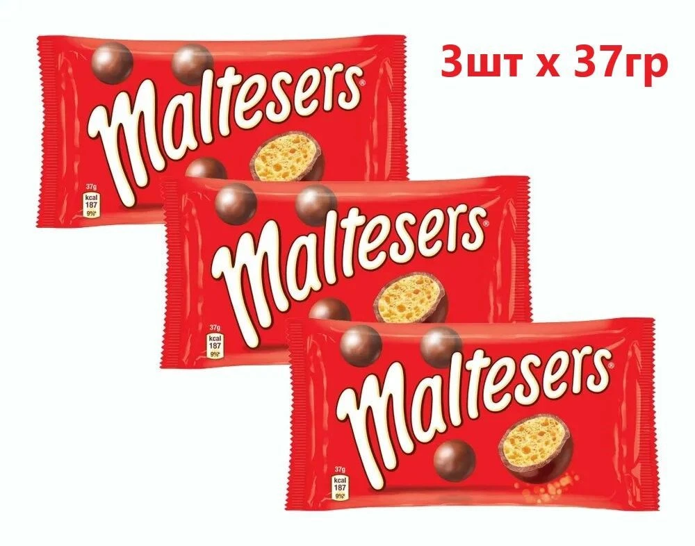 Maltesers (Драже в молочном шоколаде Мальтизерс) 93г (24) — фото 1
