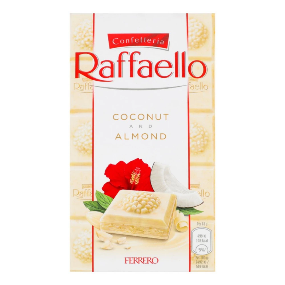 Ferrero Raffaello (Шоколад Кокос и Миндаль Ферреро Роше) 90г (8) — фото 1
