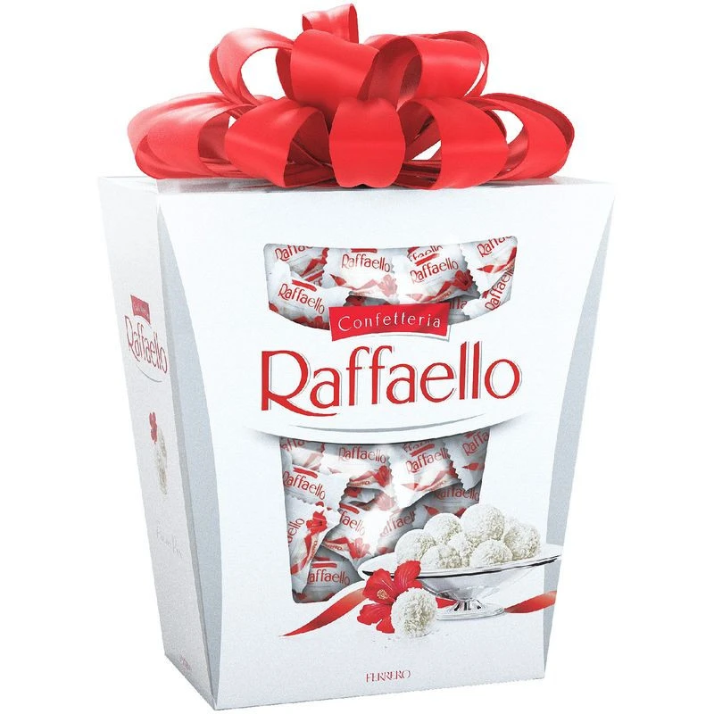 Ferrero Raffaello Gift (Новогодняя упаковка Кокос и Миндаль) 120г (10) — фото 1