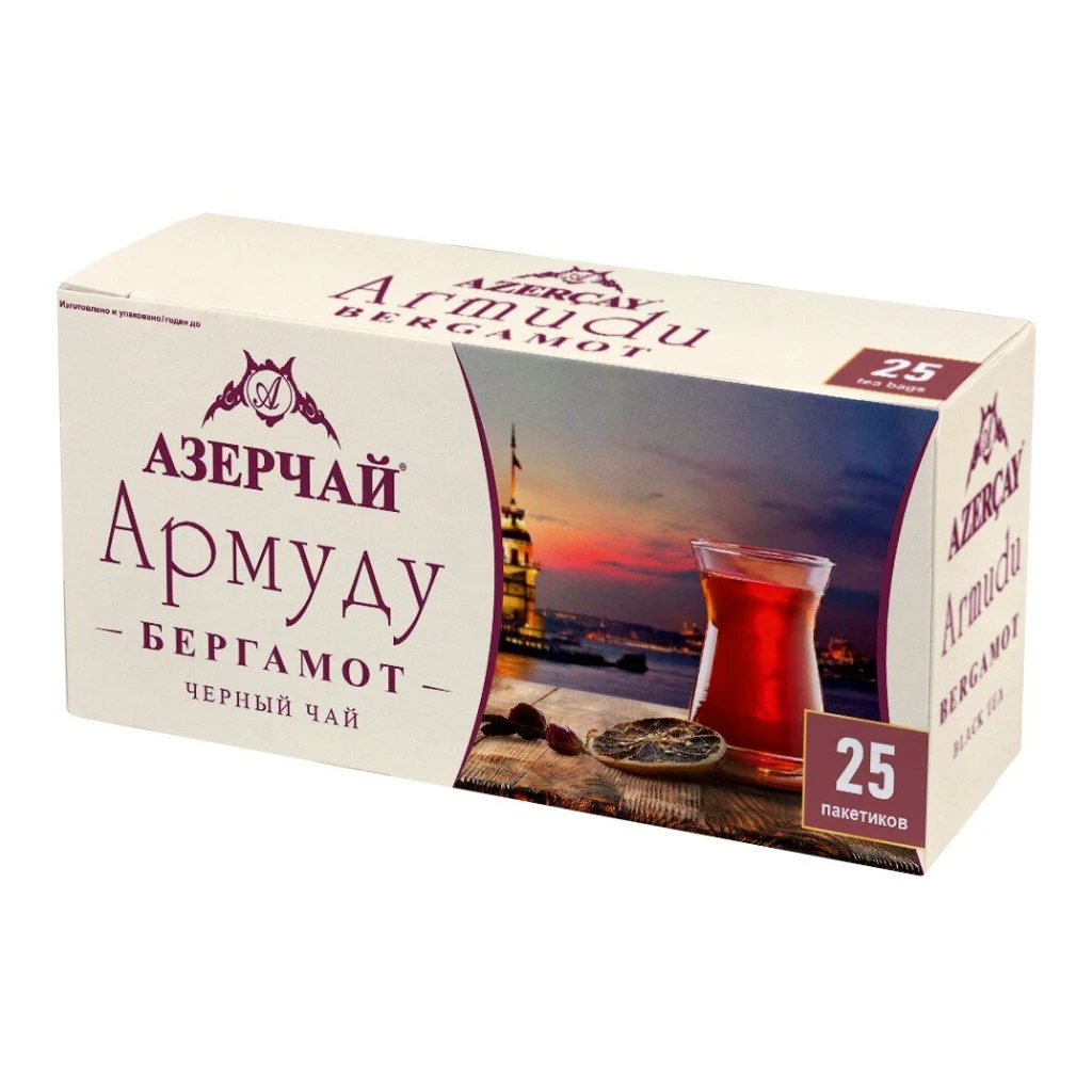 АЗЕРЧАЙ АРМУДУ с аром бергамота 100 пак 12шт — фото 1