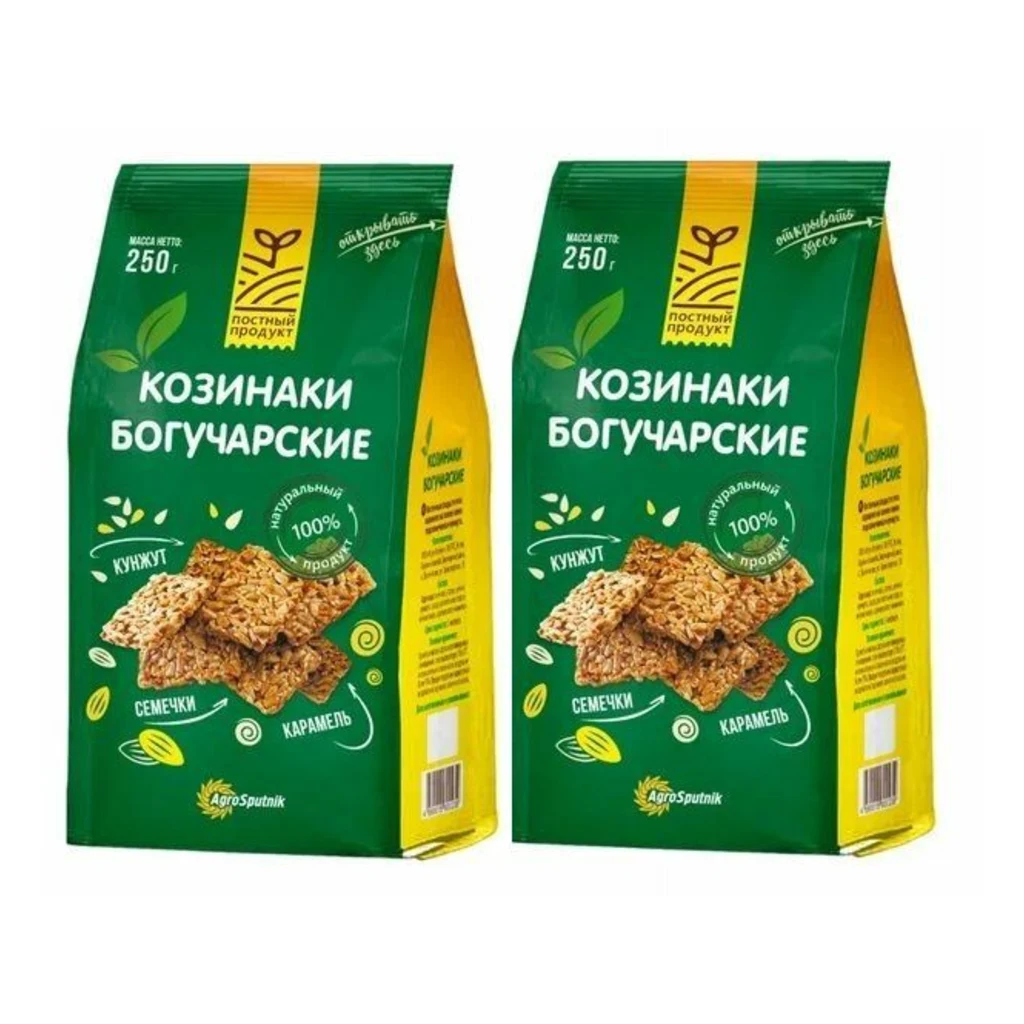 Козинаки Богучарские арахисов в тёмн глазури 250гр.1/6шт — фото 1