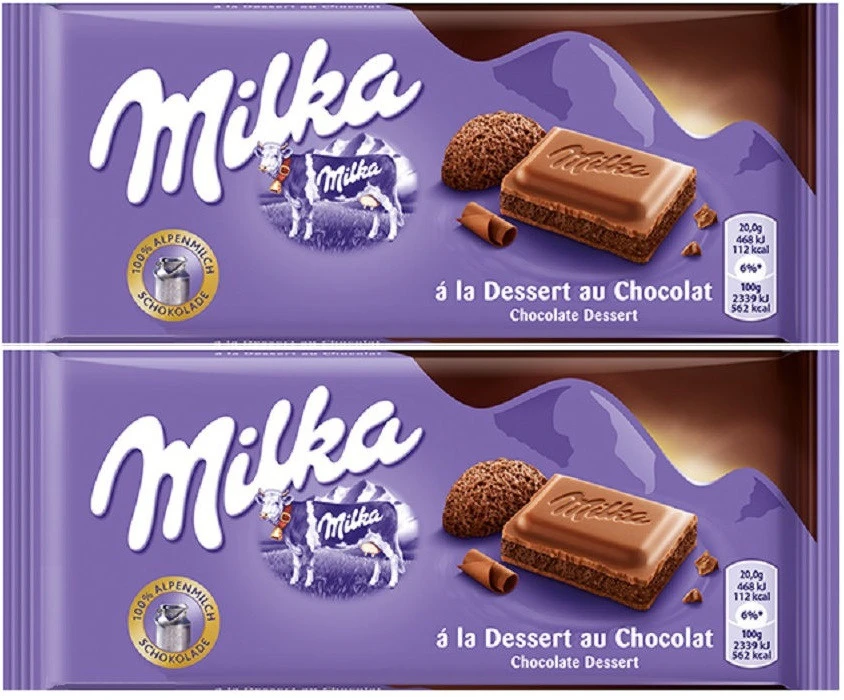 Шок. плитка Milka Dessert Chocolate (Милка Десерт Шоколад) 100г (22) — фото 1