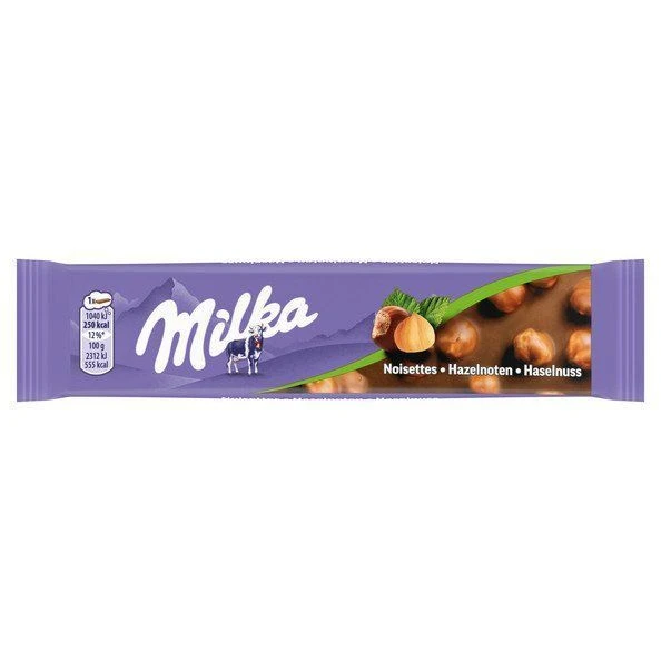 Milka Broken Hazelnut (Милка Батончик с кусочками фундука) 45г (19) — фото 1