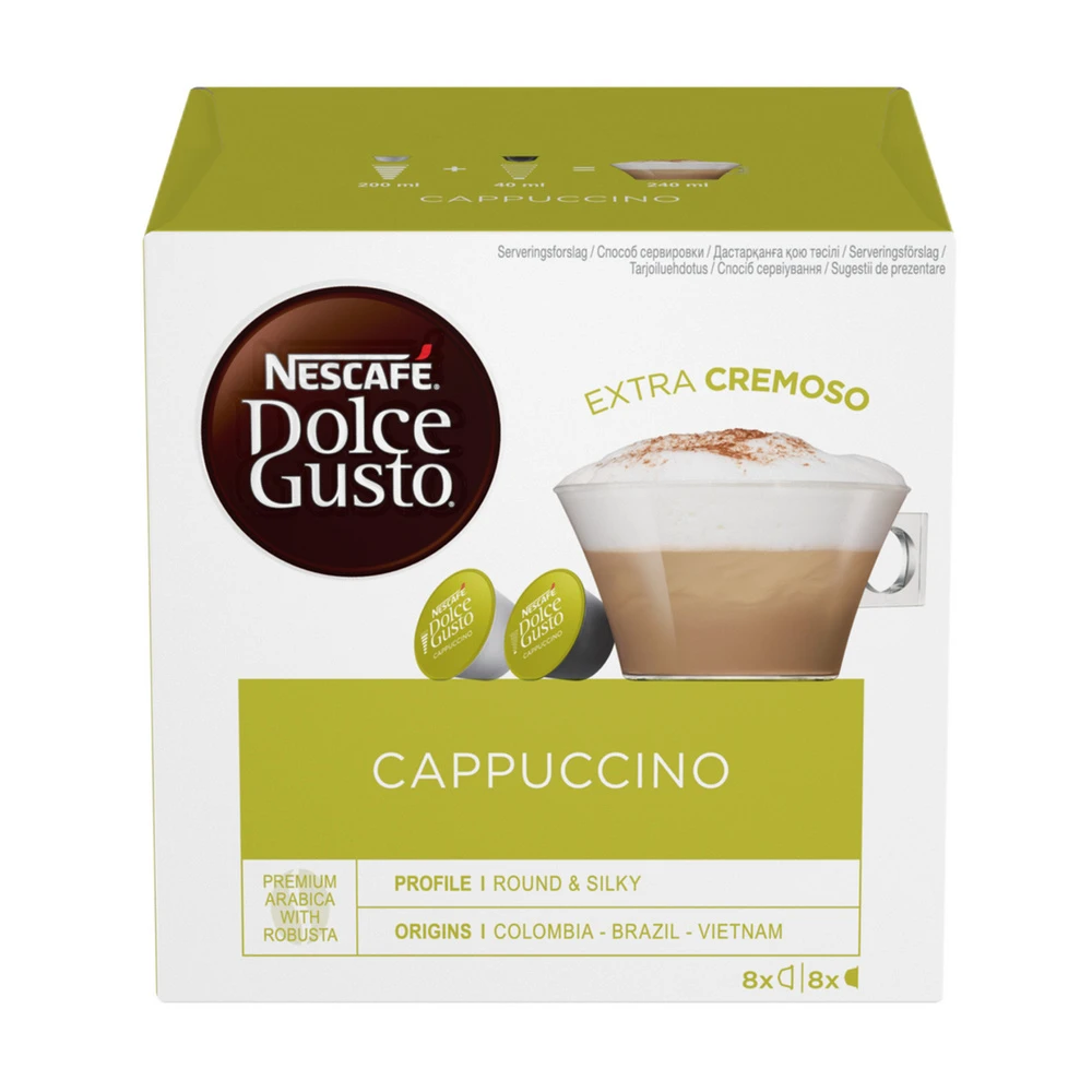 Nescafe Dolce Gusto Cappuccino (Капсулы Нескафе Дольче Густо Капучино) 186,4г (3)