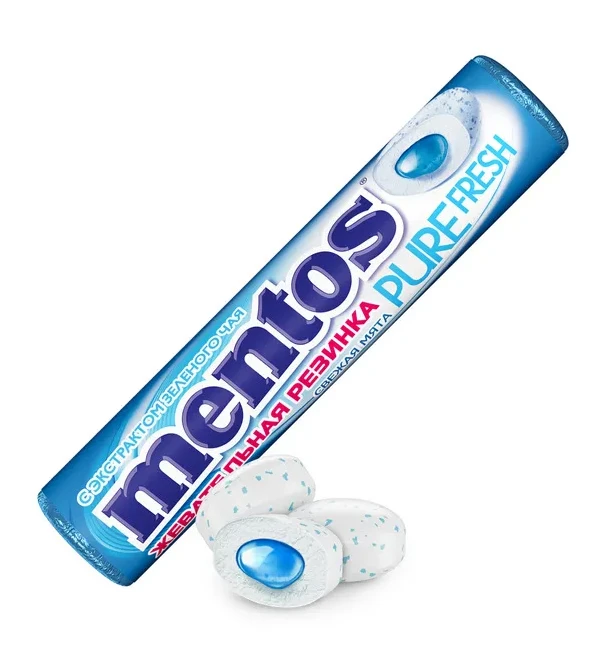 Mentos Gum Fresh Mint (Свежая Мята) 30г (10)*12