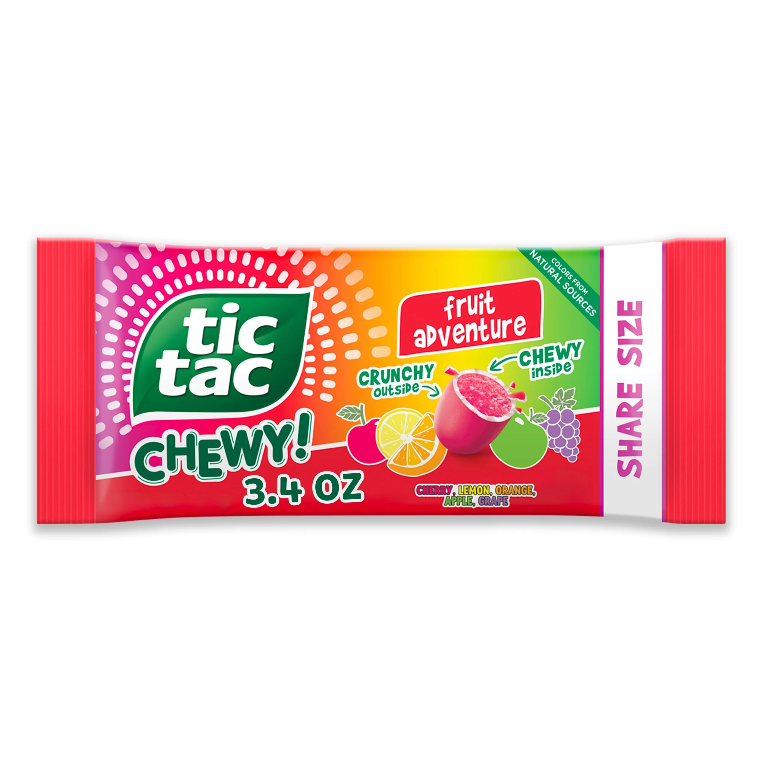 Tic Tac Chewy Fruit Adventure (Тик Так Жев. конфеты Фруктовые) 51г