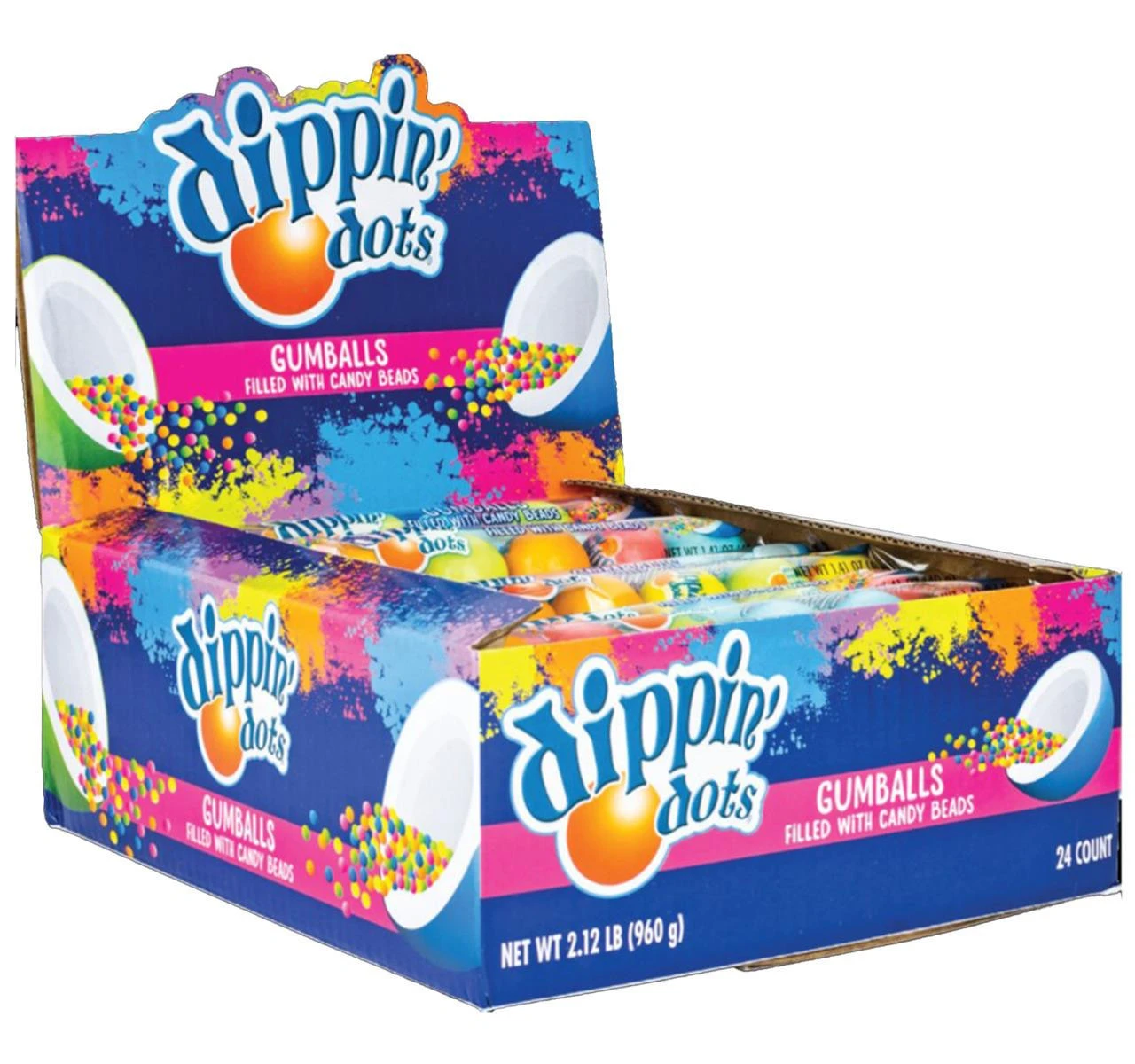 Dippin' Dots Filled Gumballs (Жев. конфета с начинкой) 40г (24)*12 — фото 1