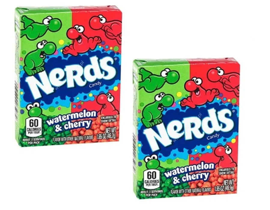 Nerds Cherry Watermelon (Нердс Конфеты Вишня Арбуз) 46,7г — фото 1