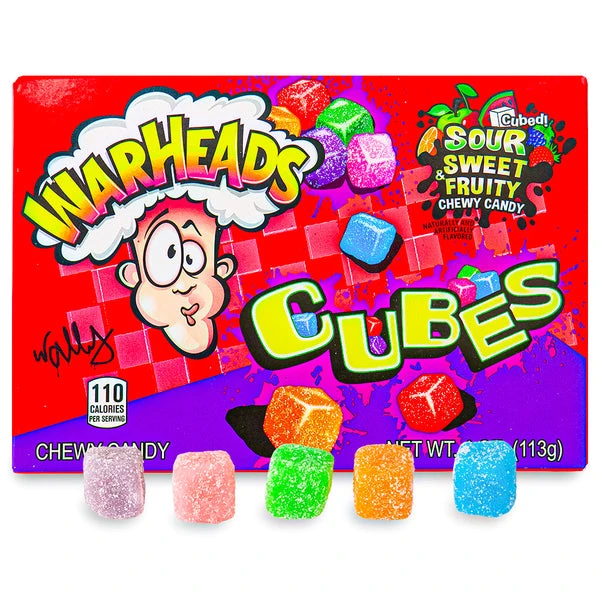Warheads Chewy Cubes (Вархедс кислые кубики) 113г