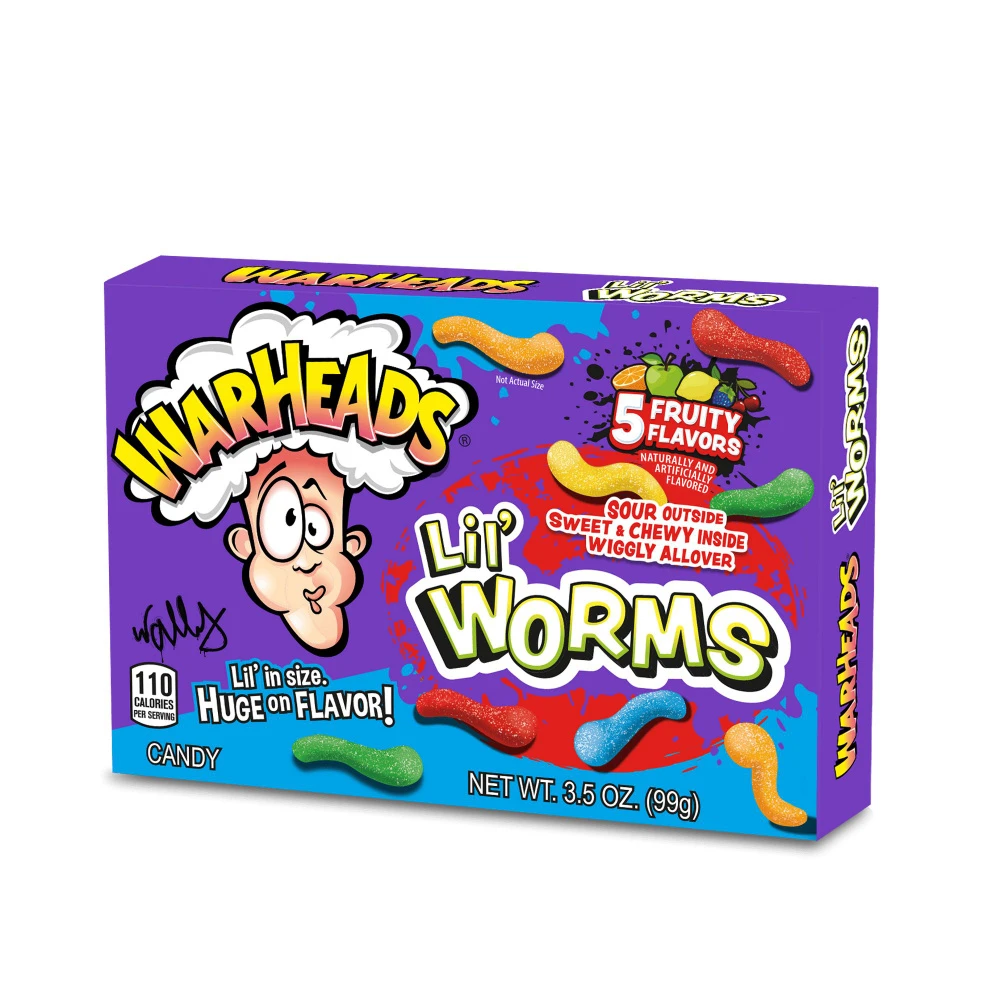 Warheads Lil Worms (Вархедс Мармелад Лил Вормс) 99гр (12)