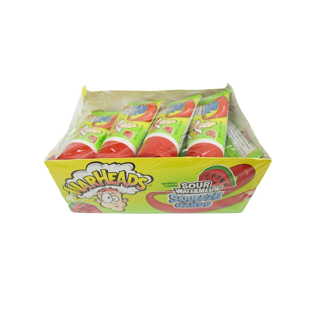 Warheads Sour Watermelon Squeeze Candy (Жидкая Конфета Арбуз) 64г (12)*6 — фото 1