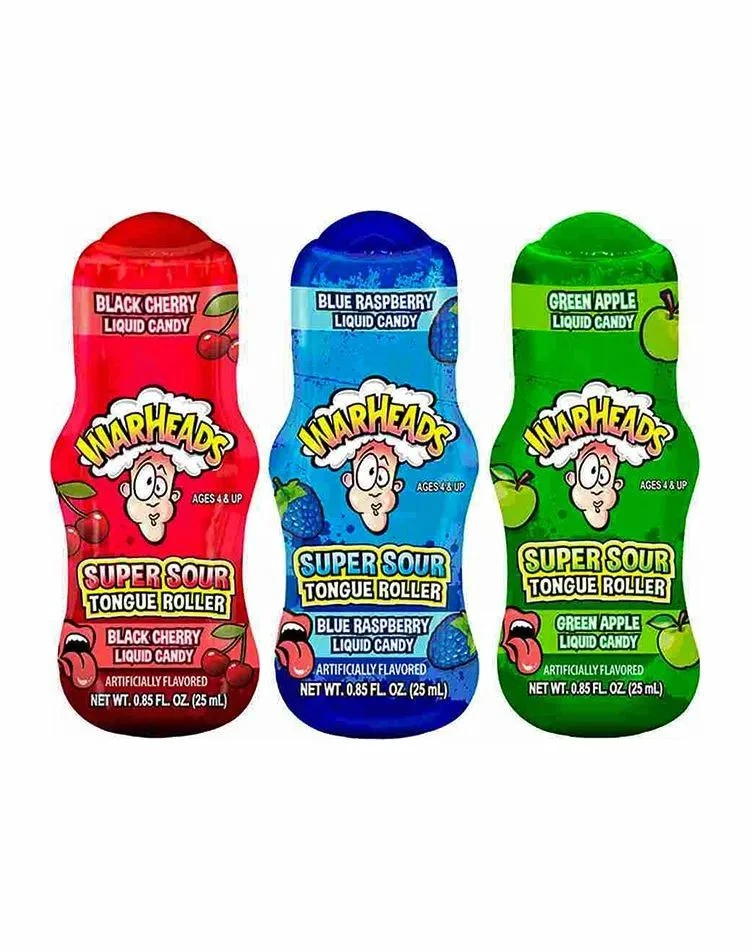 Warheads Super sour Tongue Rollers (Вархедс кислый роллер) 25мл (12)*18 — фото 1