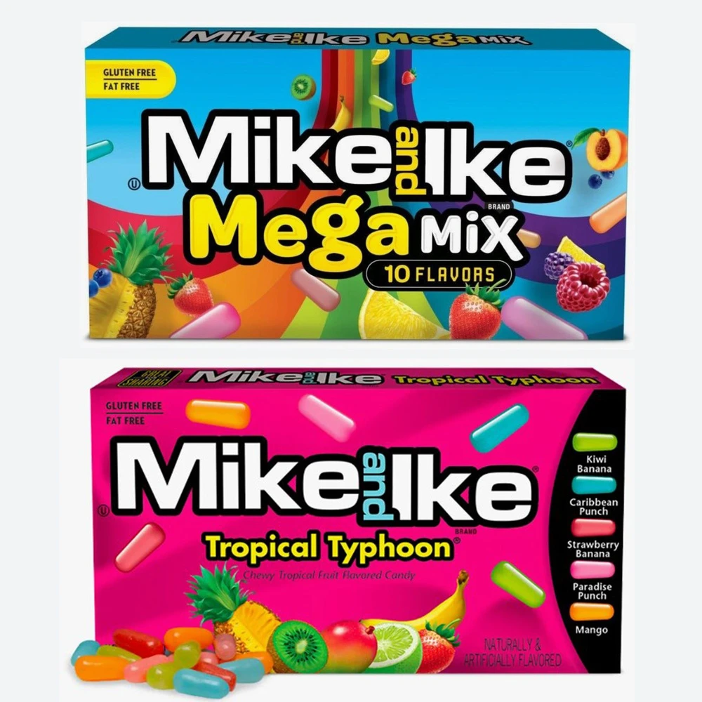 Mike and Ike Tropical Typhoon (Конфеты Тропический Тайфун) 120г — фото 1