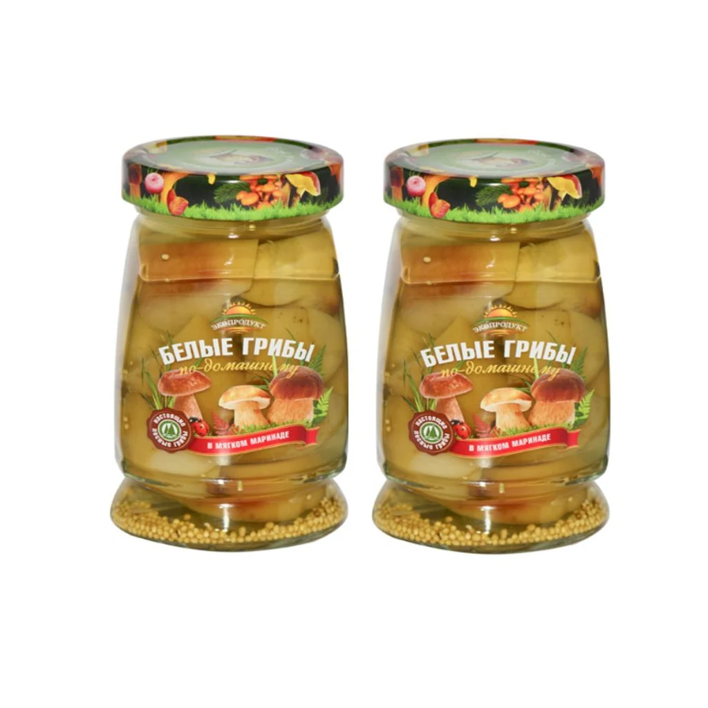 Грибы марин. белые "Экопродукт" 340 гр.