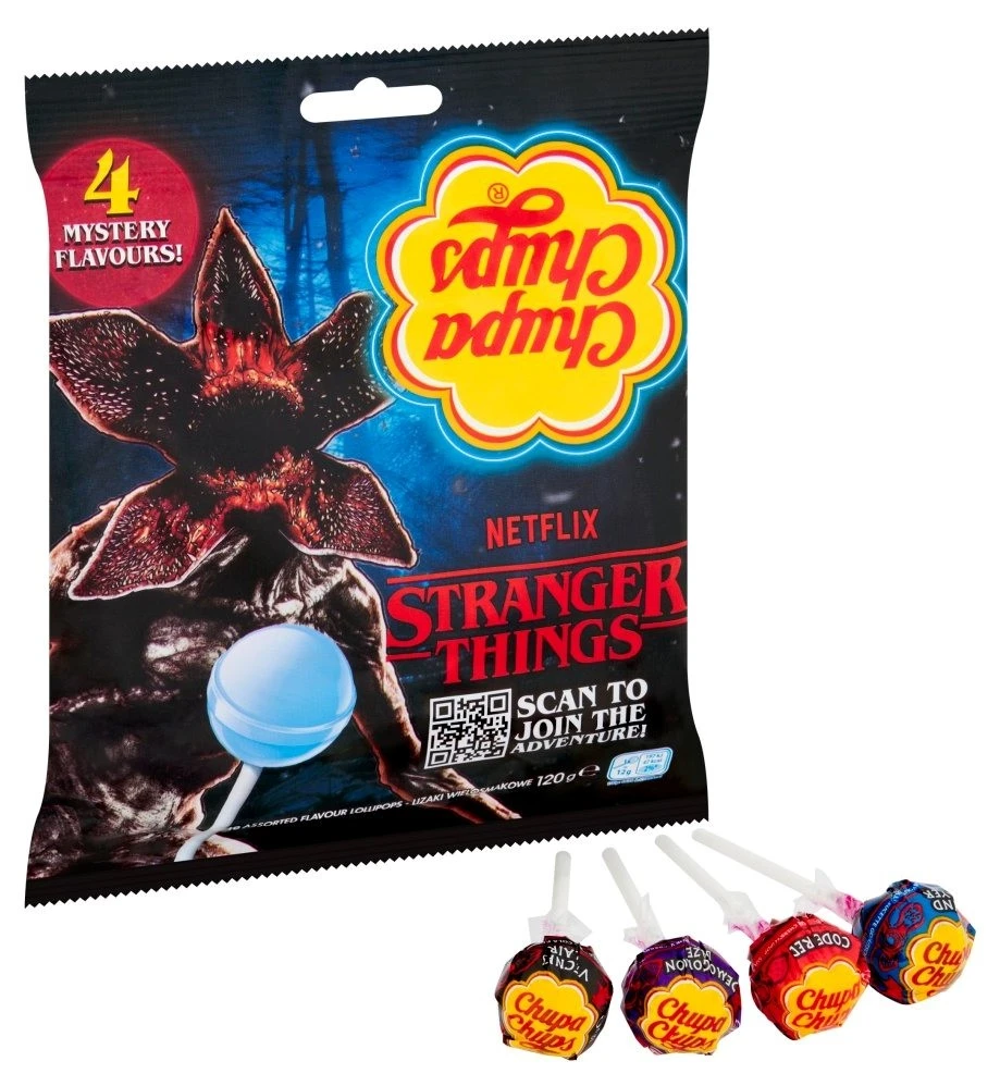 Chupa Chups Stranger Things (Леденцы Чупа-чупс Очень Странные Дела) 12г (50)*8 — фото 1