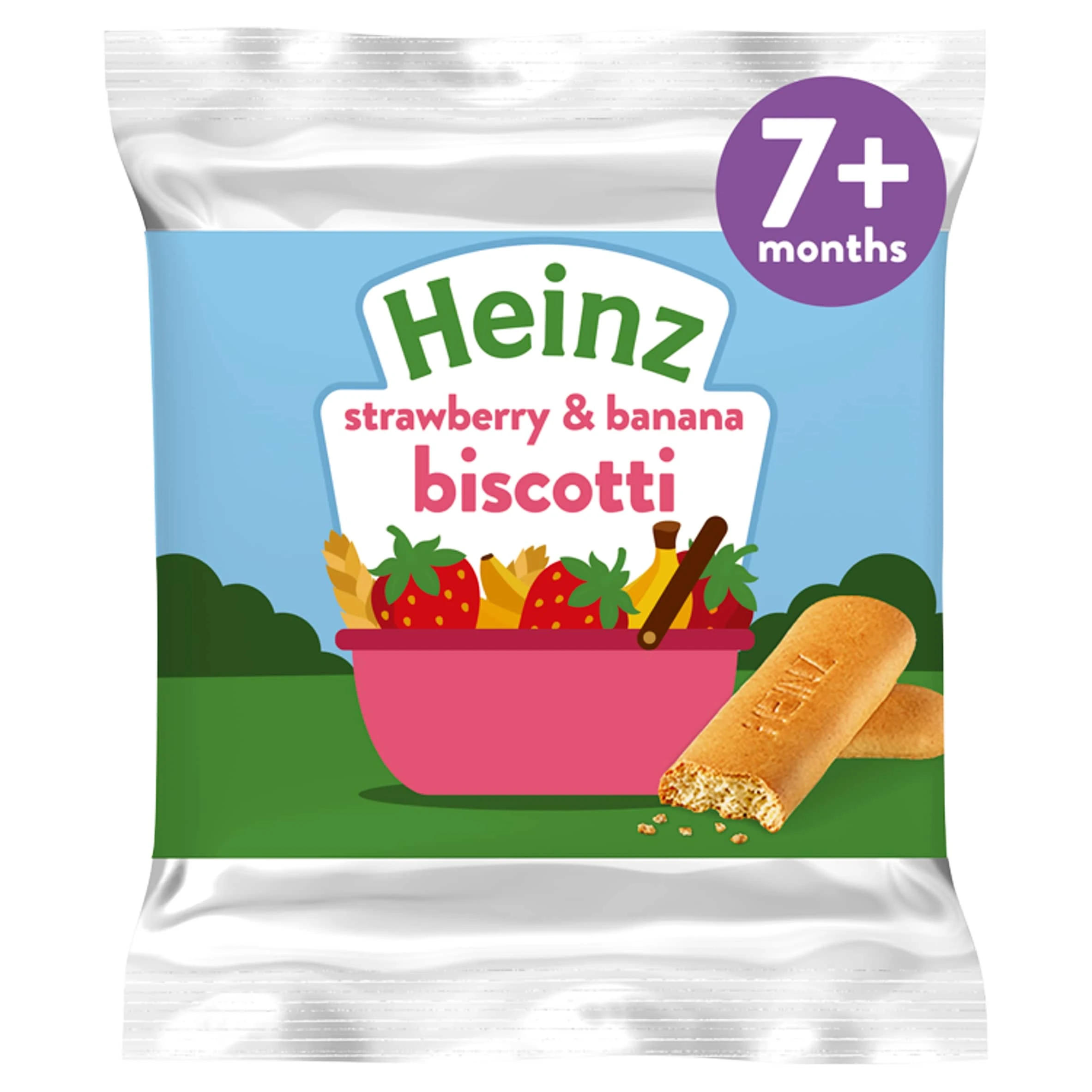 Печенье Heinz Strawberry & Banana Biscotti 60г (6) — фото 1