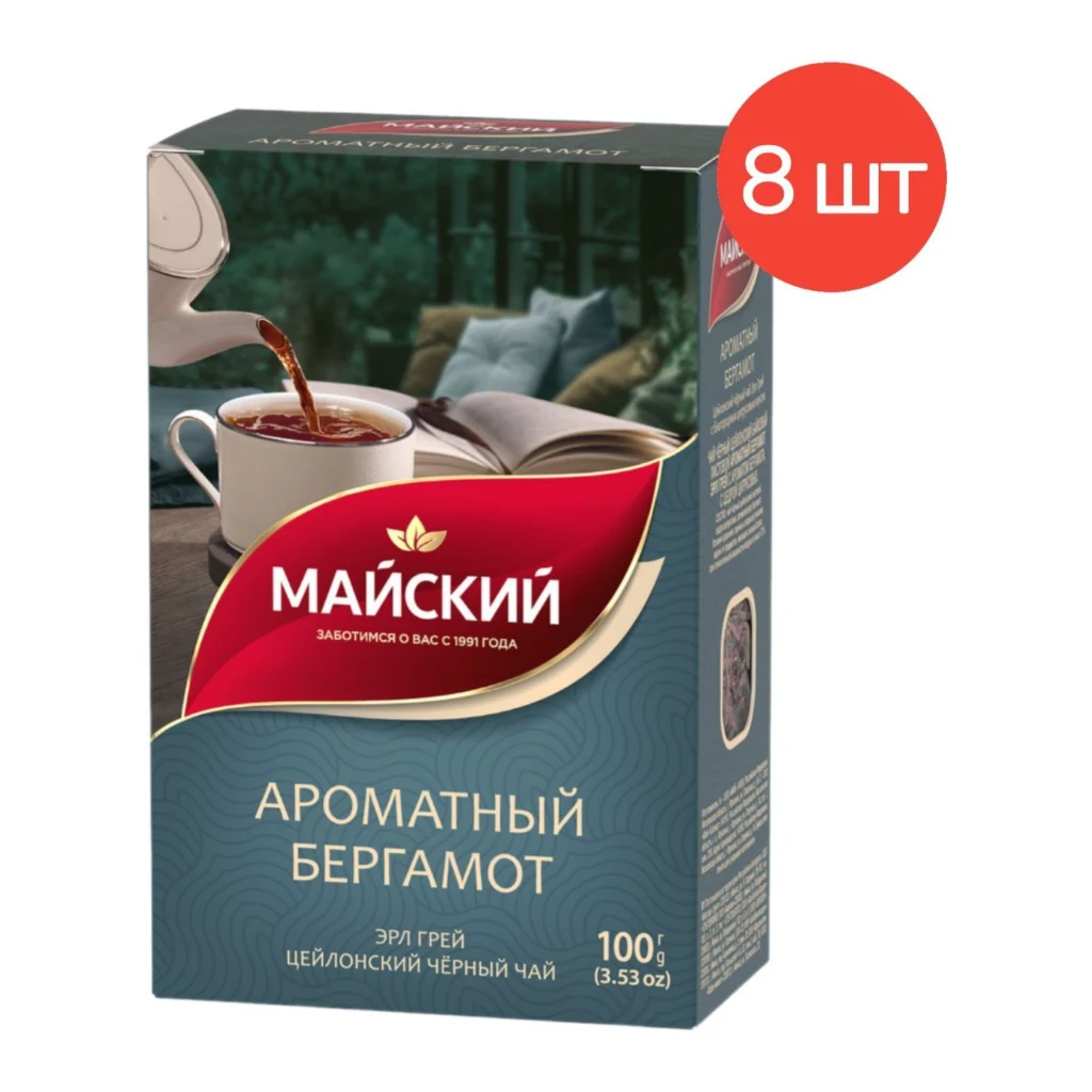 МАЙСКИЙ чай 100пак 6шт Благородный Бергамот — фото 1