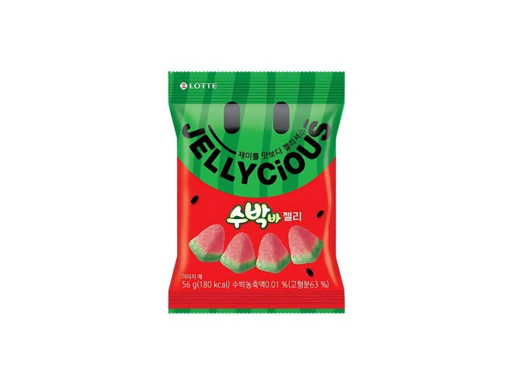 Lotte Jellycious Watermelon (Лотте Мармелад Арбуз) 56г (8)*4