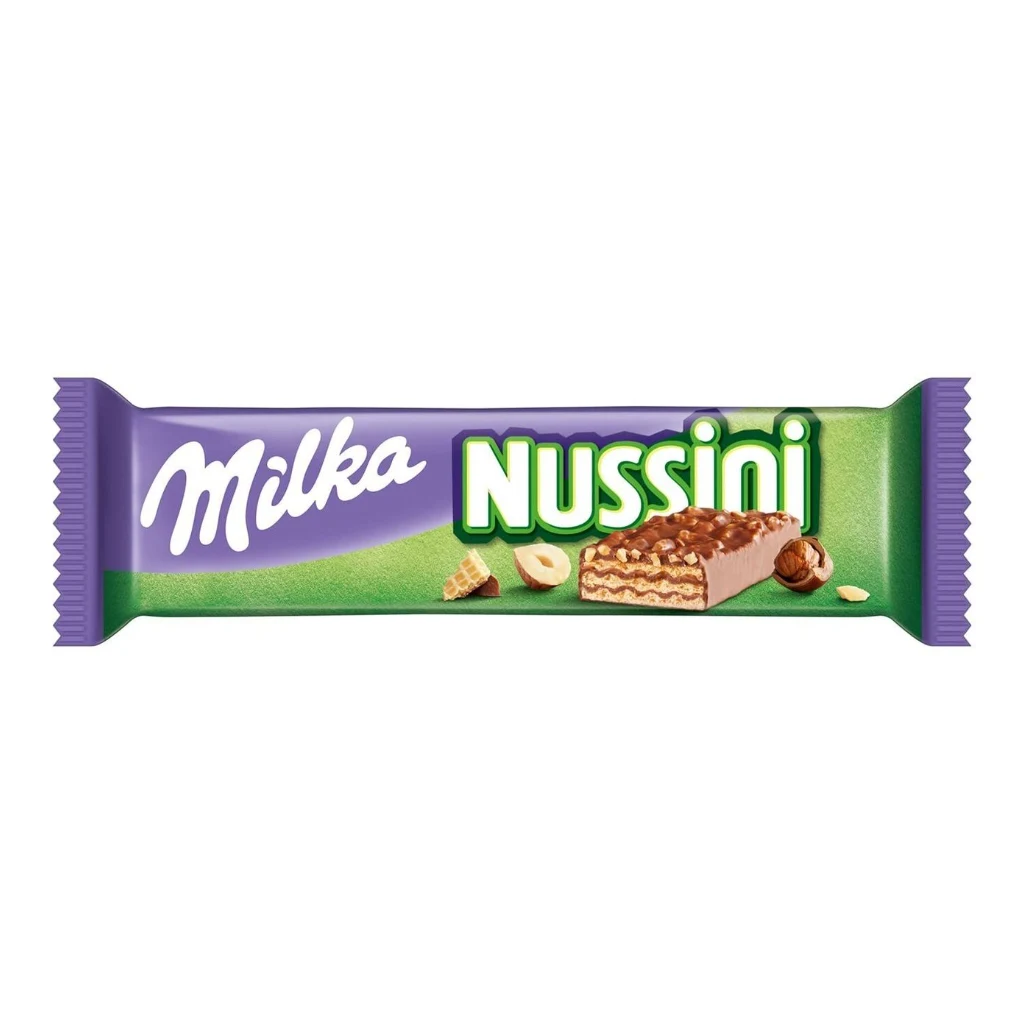 Милка Батончик Nussini ваф. с фундуком 31,5гр 35шт — фото 1